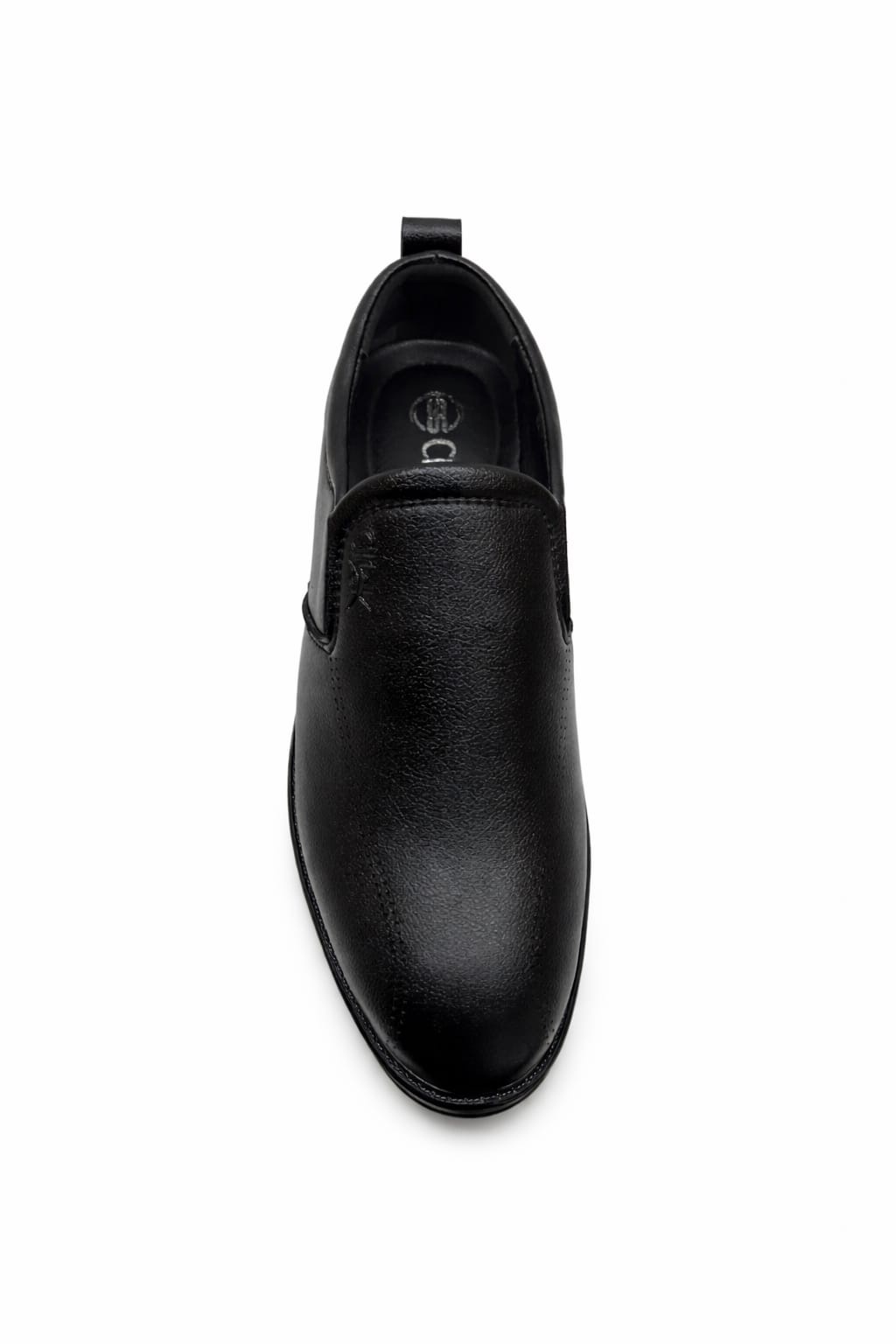 Black Formal Slip-On Shoes for Men Classic Office Wear Comfortable Dress Shoes Pakistan - Image 4
