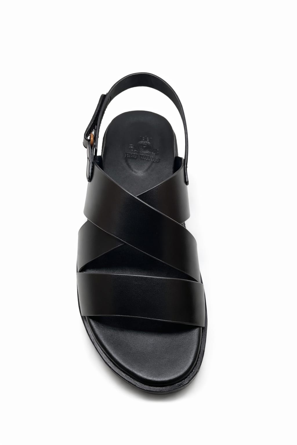 Black Leather Sandals for Men Cross Strap Back Strap Comfortable Stylish Casual Wear Pakistan - Image 4