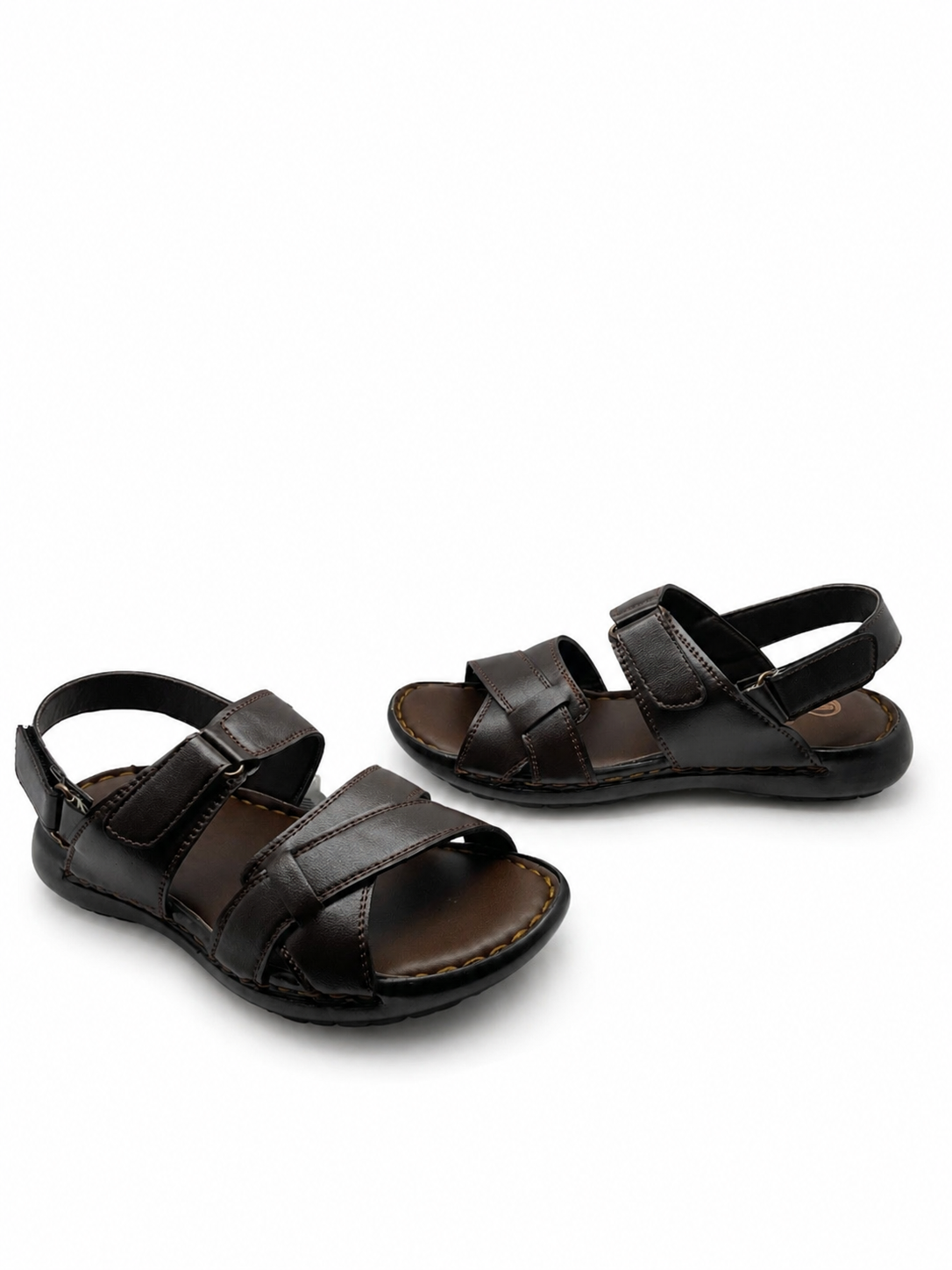 Brown Sandal for Men Multi Strap Comfortable Casual Summer Wear Pakistan - Image 2