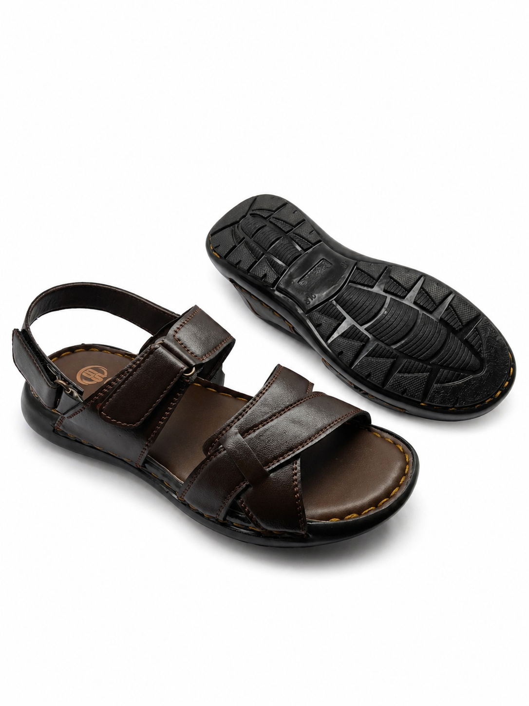Brown Sandal for Men Multi Strap Comfortable Casual Summer Wear Pakistan - Image 3