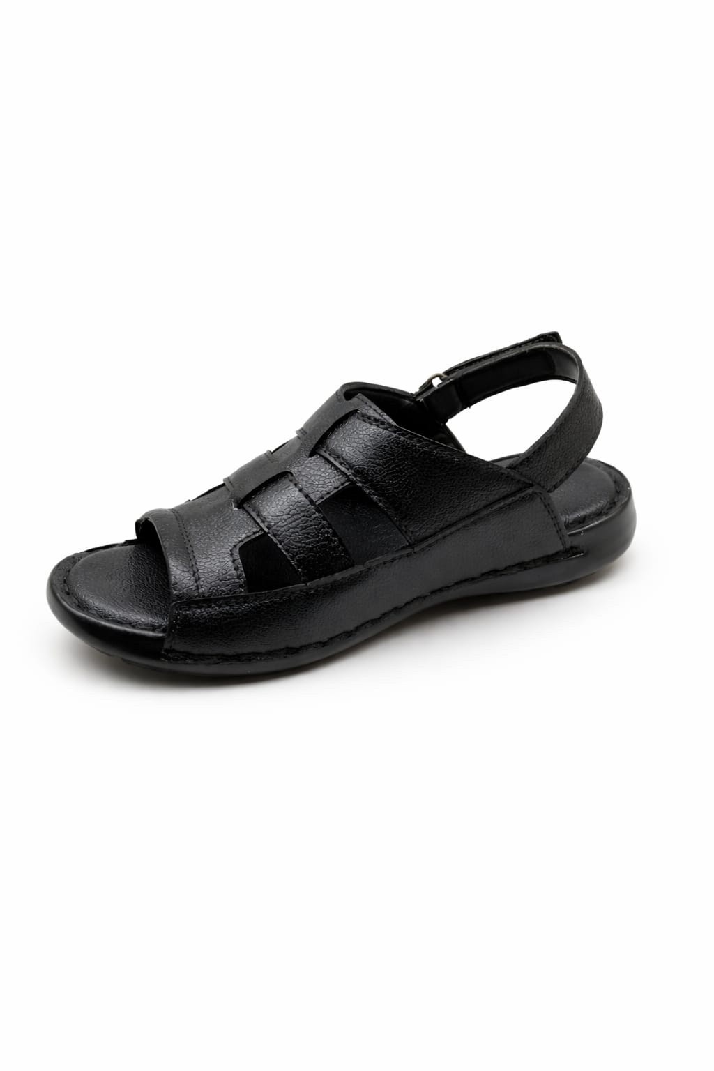 Black Closed Toe Strap Sandals for Men Comfortable Fisherman Style Sandals Pakistan - Image 4