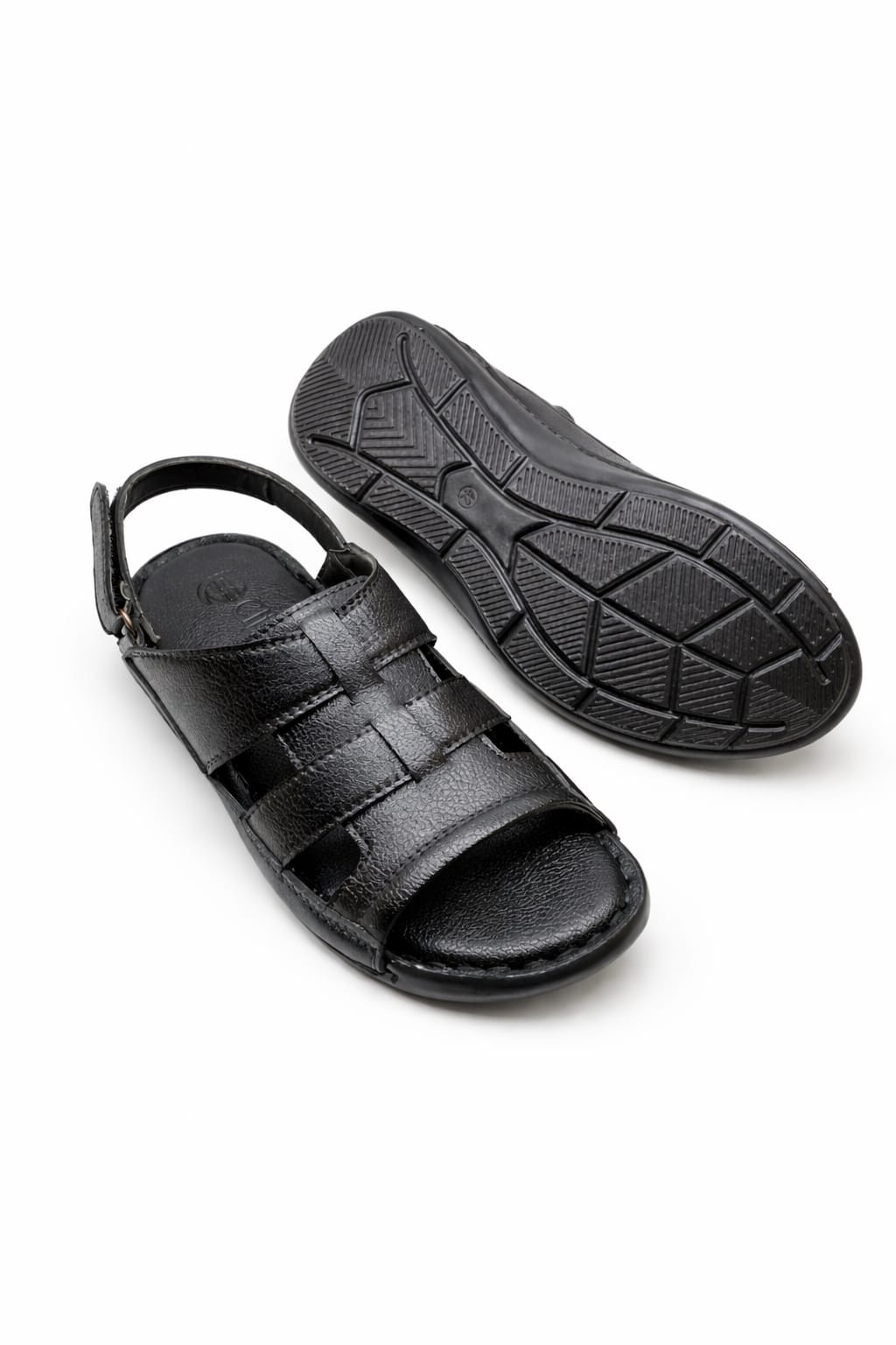 Black Closed Toe Strap Sandals for Men Comfortable Fisherman Style Sandals Pakistan - Image 2