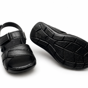 Black Sandal for Men Adjustable Strap Comfortable Casual Summer Wear Pakistan