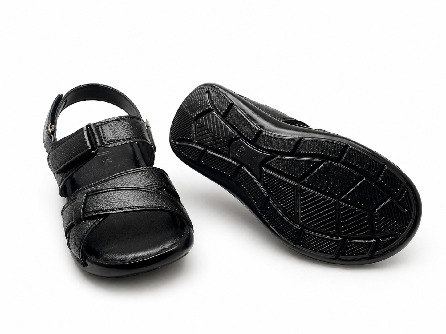 Black Sandal for Men Adjustable Strap Comfortable Casual Summer Wear Pakistan