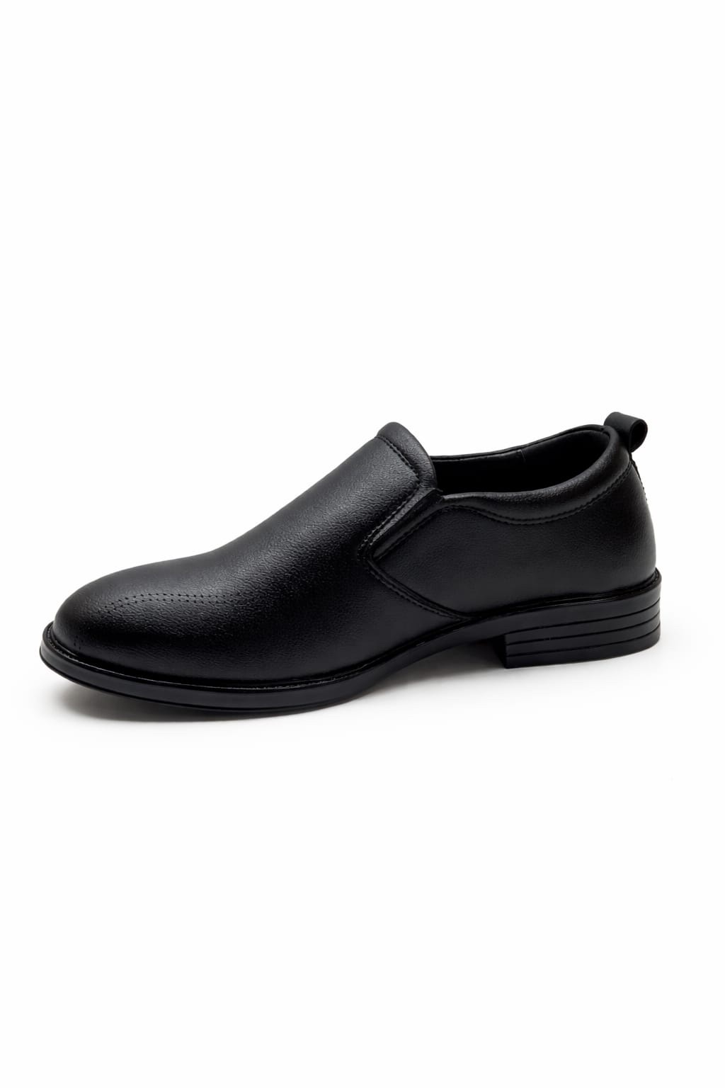 Black Formal Slip-On Shoes for Men Classic Office Wear Comfortable Dress Shoes Pakistan - Image 3