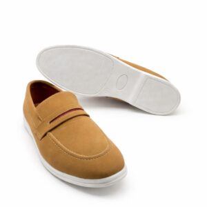 Men Casual Loafers Camel Brown Slip On Shoes Comfortable Lightweight Formal Casual Pakistan