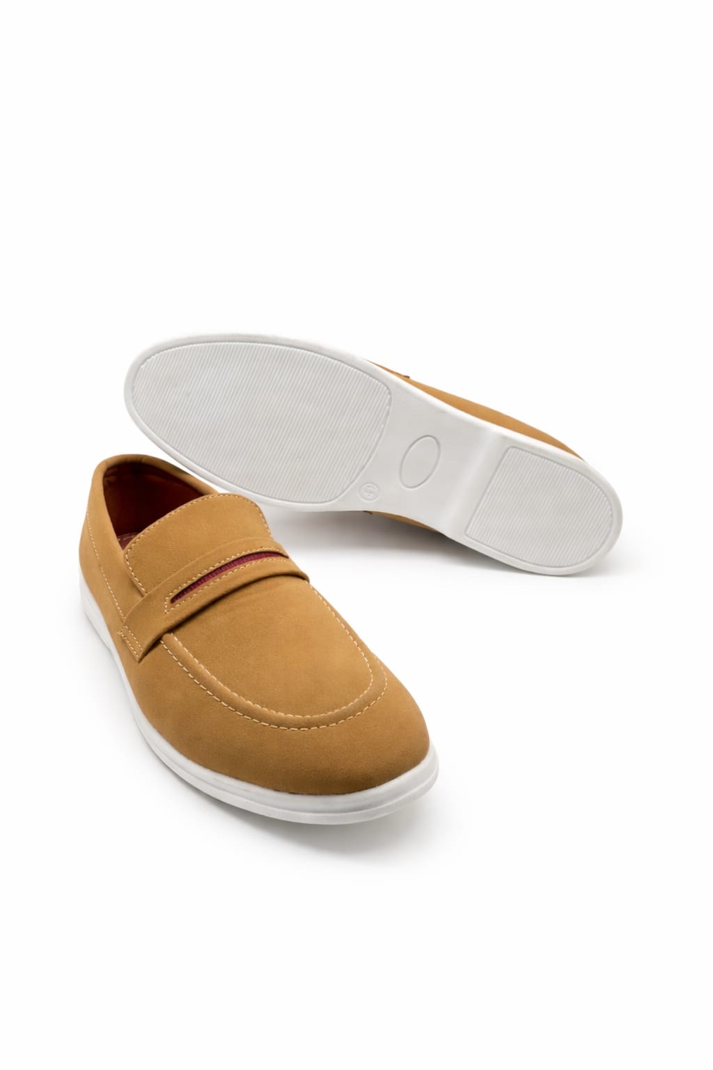 Men Casual Loafers Camel Brown Slip On Shoes Comfortable Lightweight Formal Casual Pakistan