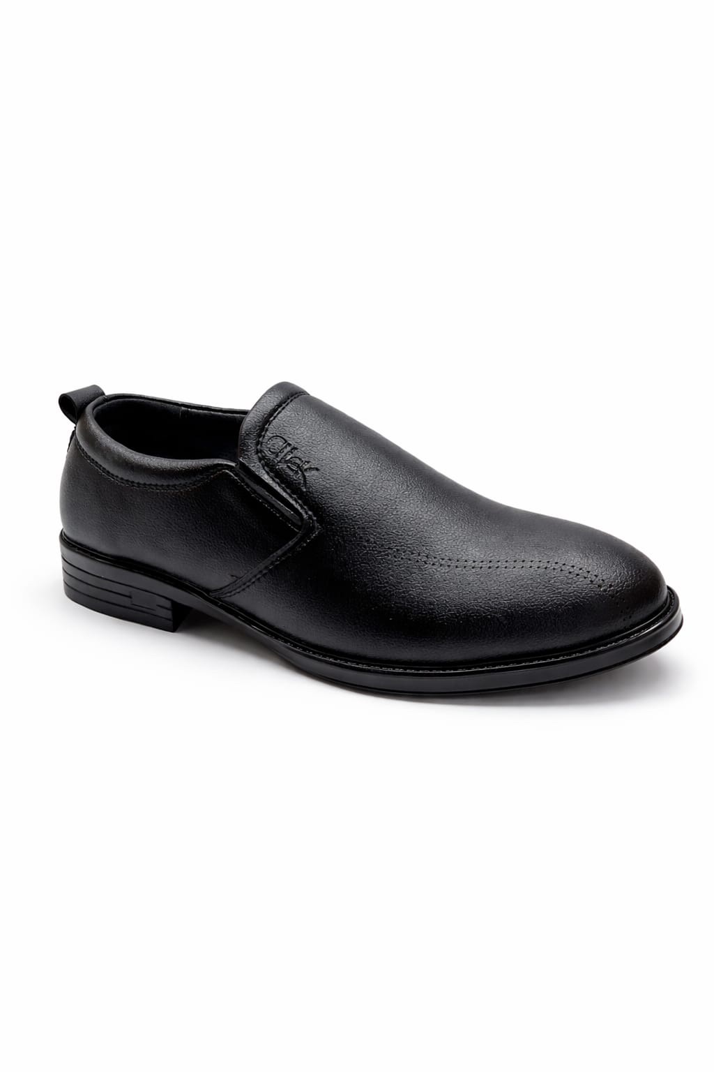 Black Formal Slip-On Shoes for Men Classic Office Wear Comfortable Dress Shoes Pakistan - Image 5