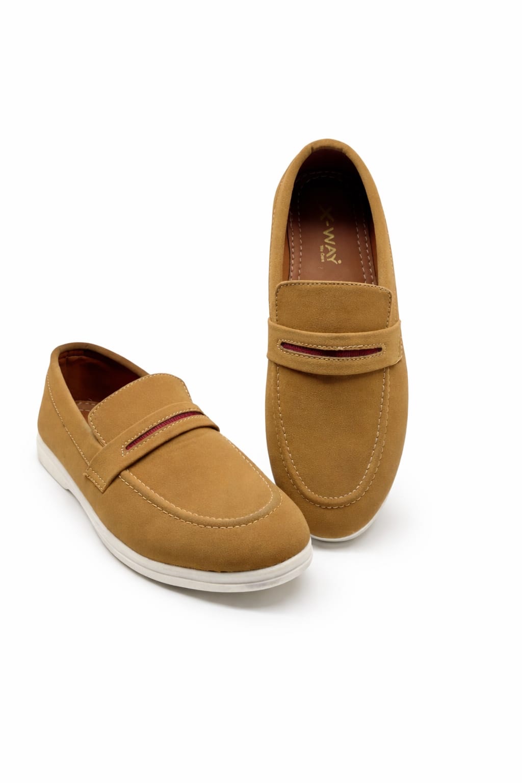 Men Casual Loafers Camel Brown Slip On Shoes Comfortable Lightweight Formal Casual Pakistan - Image 4