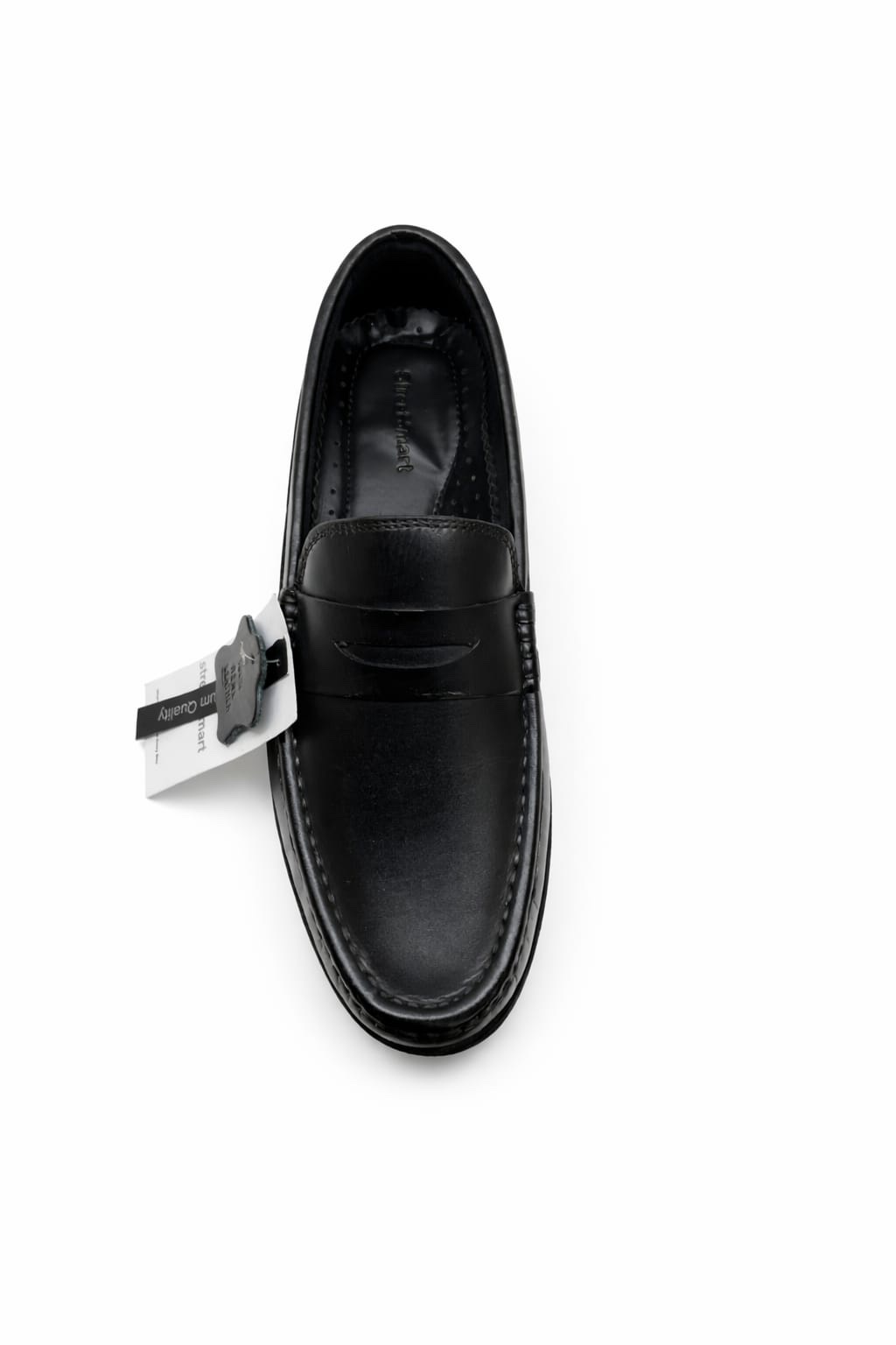 Black Penny Loafers for Men Classic Formal Slip-On Shoes Office Wear Pakistan - Image 4