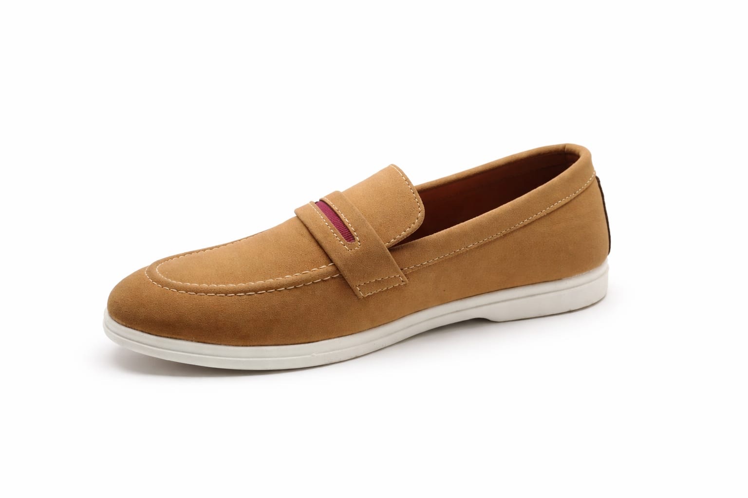 Men Casual Loafers Camel Brown Slip On Shoes Comfortable Lightweight Formal Casual Pakistan - Image 2