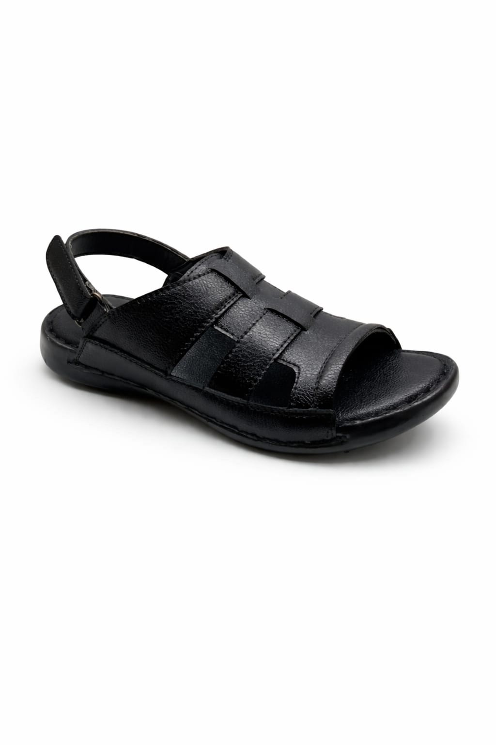 Black Closed Toe Strap Sandals for Men Comfortable Fisherman Style Sandals Pakistan - Image 5