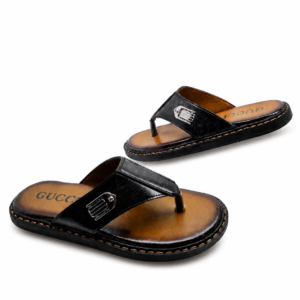 Black Slippers for Men Stylish Flip Flop Comfortable Casual House Slippers Pakistan
